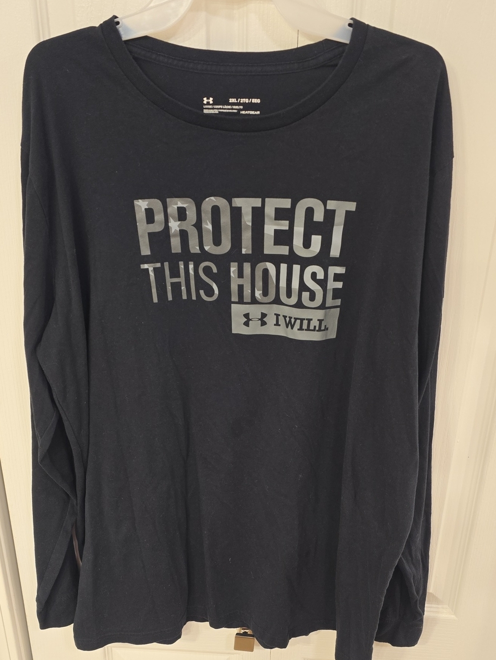 Under Armour Black Long-Sleeve 'Protect This House' Graphic Tee